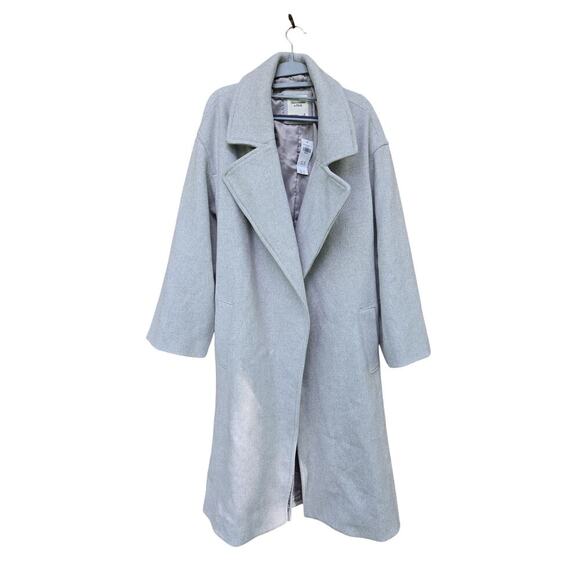 Abercrombie and Fitch Grey Coat Size M - Picture 2 of 5